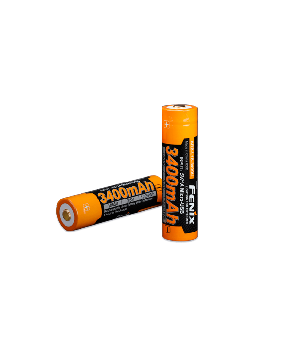 Акумулятор 18650 Fenix (3400 mAh) micro usb зарядка