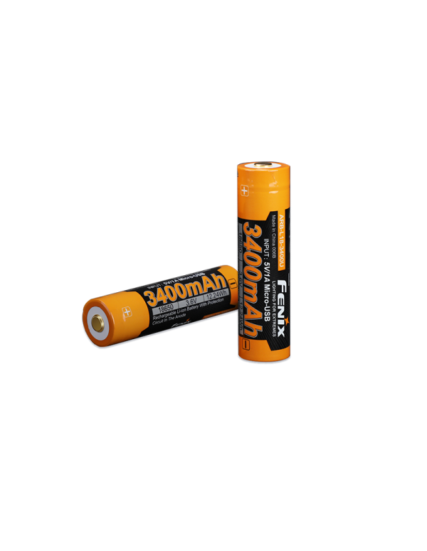 Акумулятор 18650 Fenix (3400 mAh) micro usb зарядка