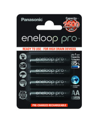 Акумулятор Panasonic Eneloop Pro, AA/(HR6), 2500mAh, LSD Ni-MH, блистер 4шт