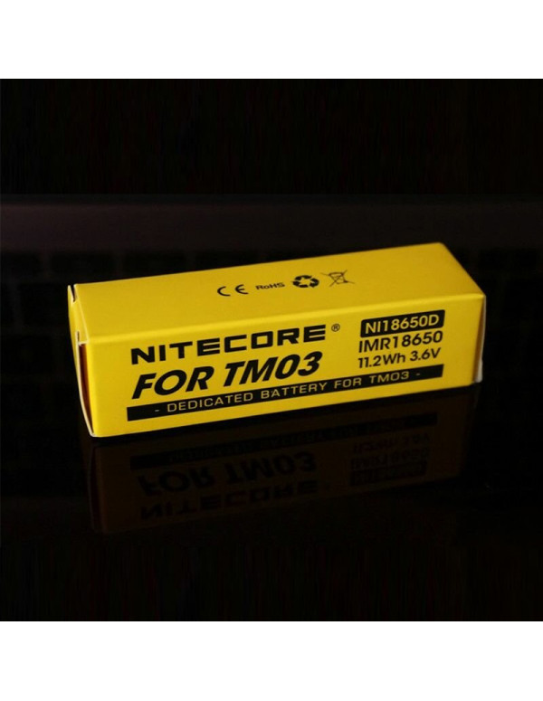 Акумулятор літієвий Li-Ion IMR 18650 Nitecore NI18650D 3.6V (Для ліхтаря TM03), захищений