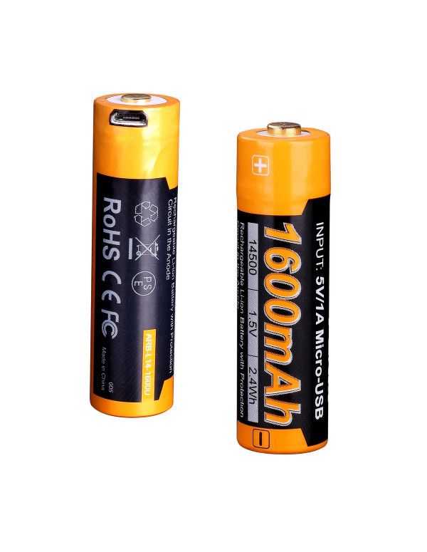 Акумулятор 14500 Fenix ARB-L14-1600U micro usb зарядка
