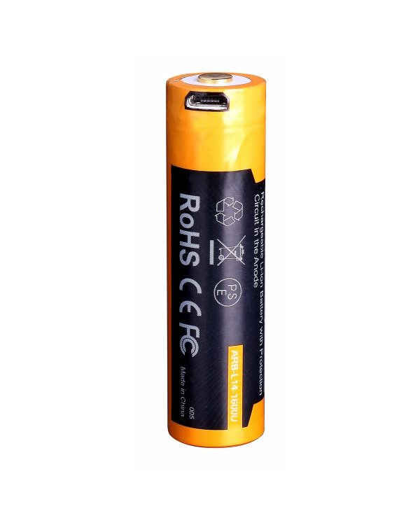 Акумулятор 14500 Fenix ARB-L14-1600U micro usb зарядка