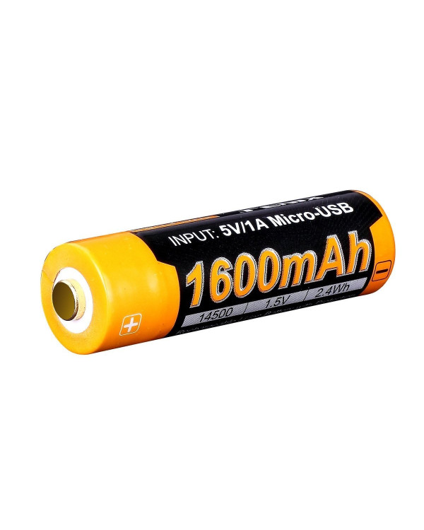 Акумулятор 14500 Fenix ARB-L14-1600U micro usb зарядка