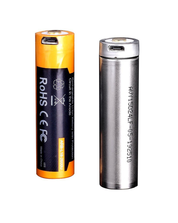 Акумулятор 18650 Fenix (3500 mAh) micro usb зарядка