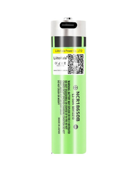 Акумулятор LiitoKala Lii-USB-34B 18650 3400mah