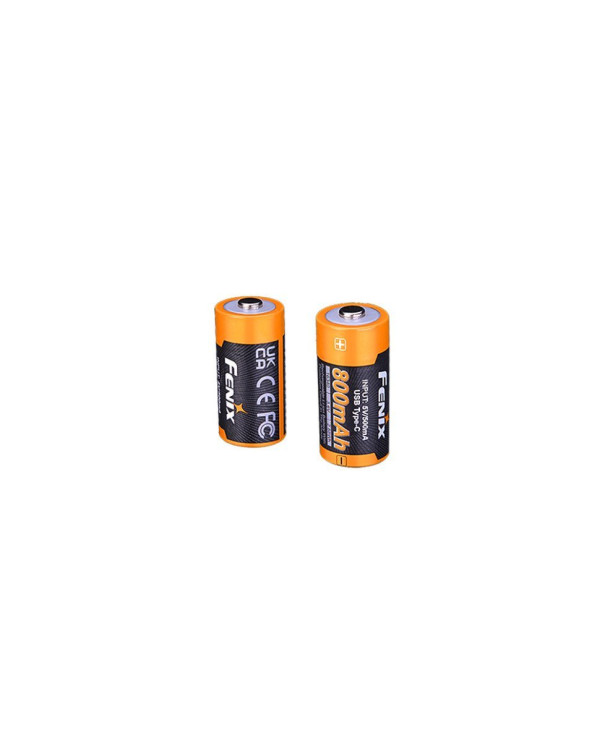 Акумулятор 16340 Fenix 800 UP mAh Li-ion Type-C