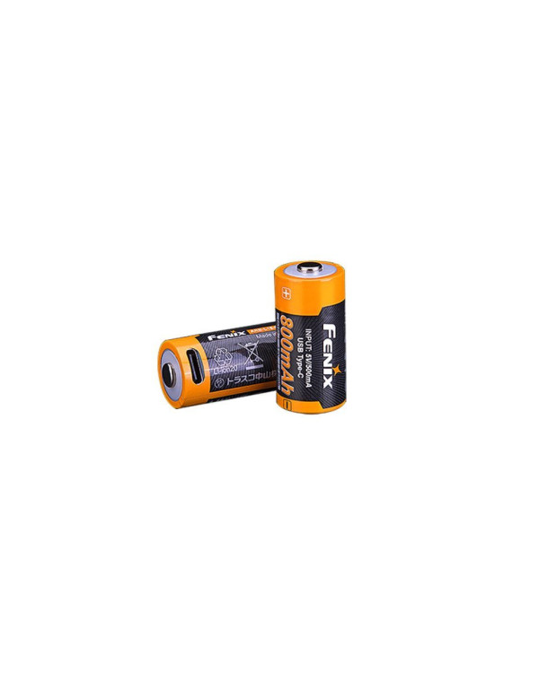 Акумулятор 16340 Fenix 800 UP mAh Li-ion Type-C