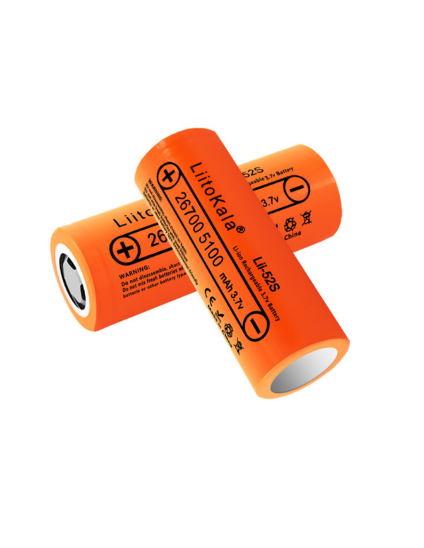 Акумулятор літій-іонний LiitoKala Lii-52S 26700 на 5200мАг 20A