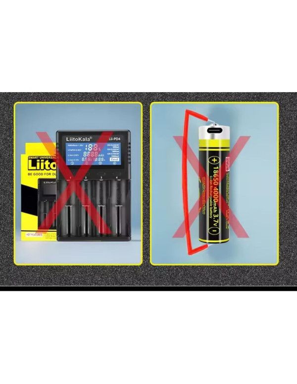 Акумулятор LiitoKala USB-King4000 18650 на 4000 mAh з USB