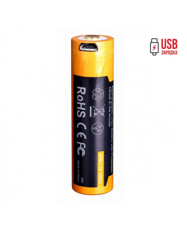 Акумулятор 14500 Fenix ARB-L14-1600U micro usb зарядка
