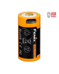 Акумулятор 16340 Fenix (700 mAh) micro usb зарядка