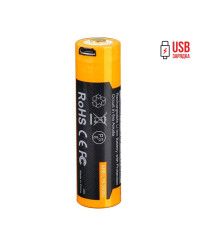 Акумулятор 18650 Fenix (3500 mAh) micro usb зарядка