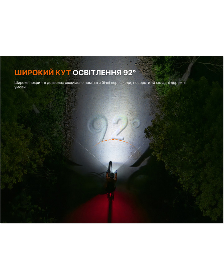 Комплект велофар (передня+задня) Fenix BC28R