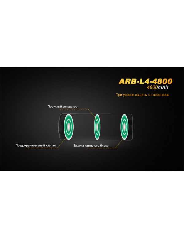 Акумулятор 26650 Fenix (4800 mAh)