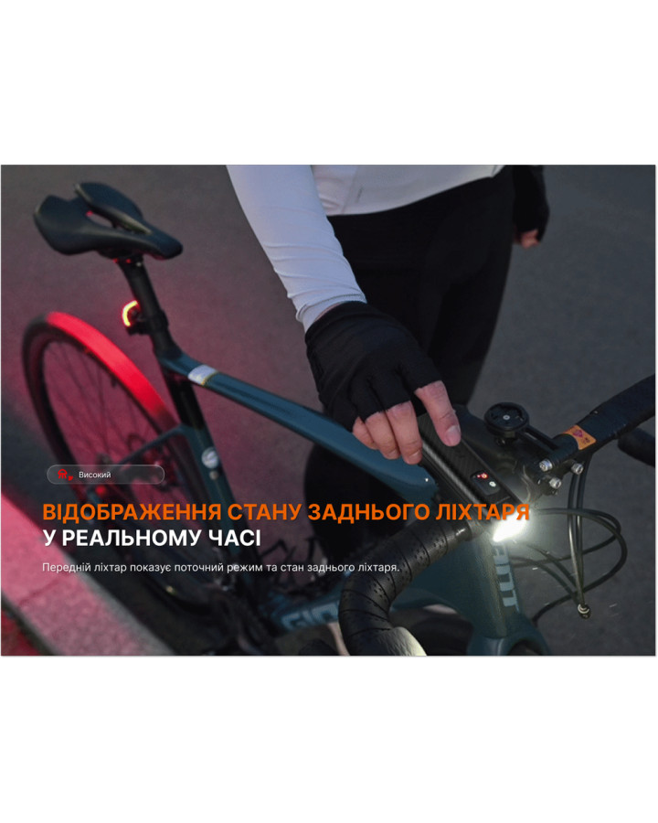 Комплект велофар (передня+задня) Fenix BC28R