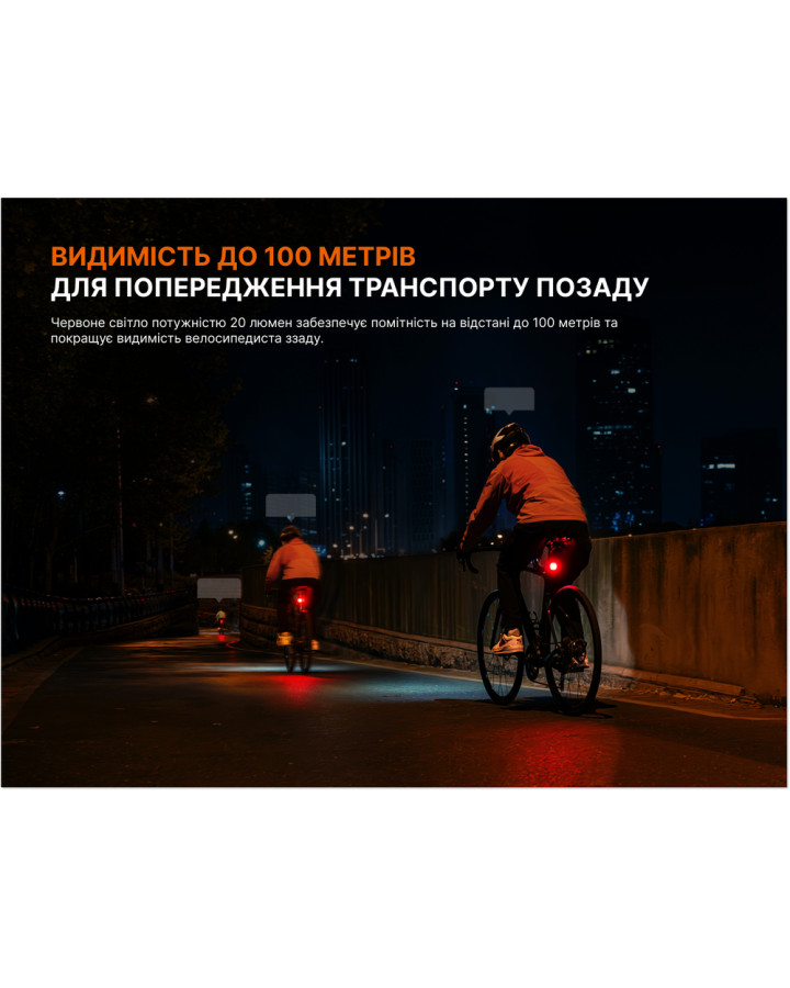 Комплект велофар (передня+задня) Fenix BC28R