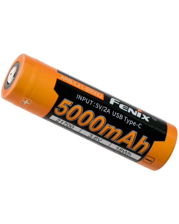 Акумулятор 21700 Fenix ARB-L21-5000U usb Type-C зарядка
