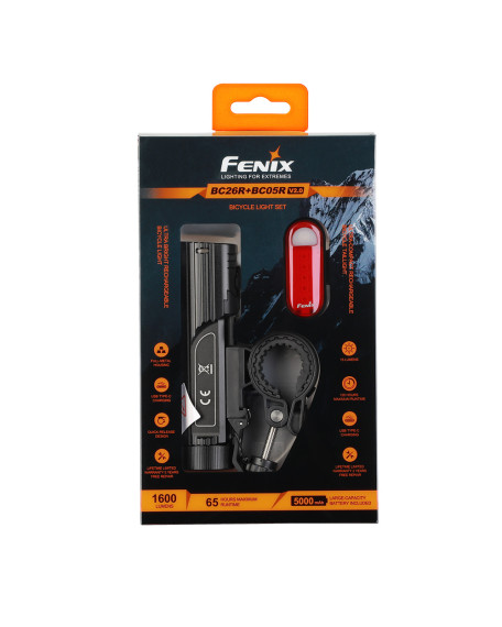 Комплект велофара Fenix BC26R+BC05RV20