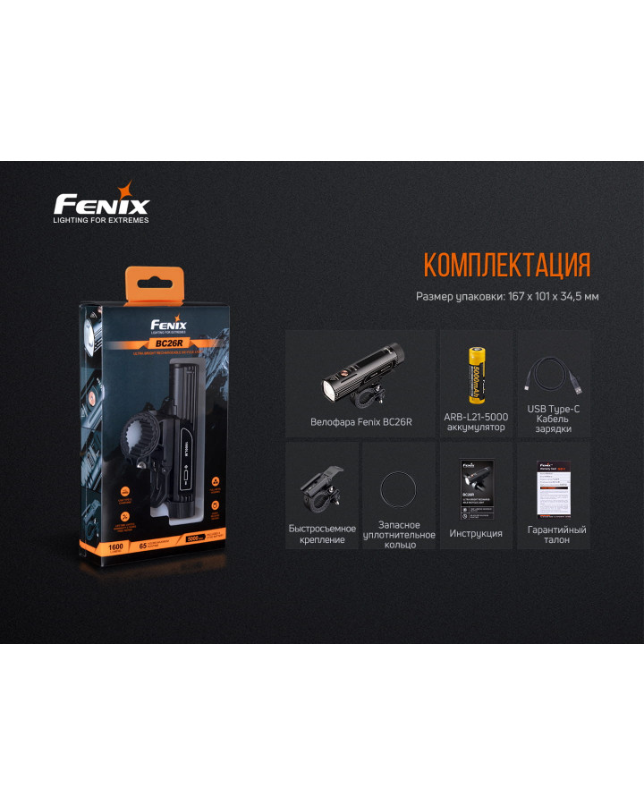 Велофара Fenix BC26R