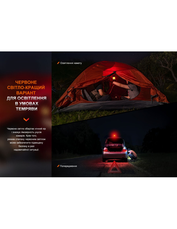 Ліхтар кемпінговий Fenix CL26R Pro, темно-зелений