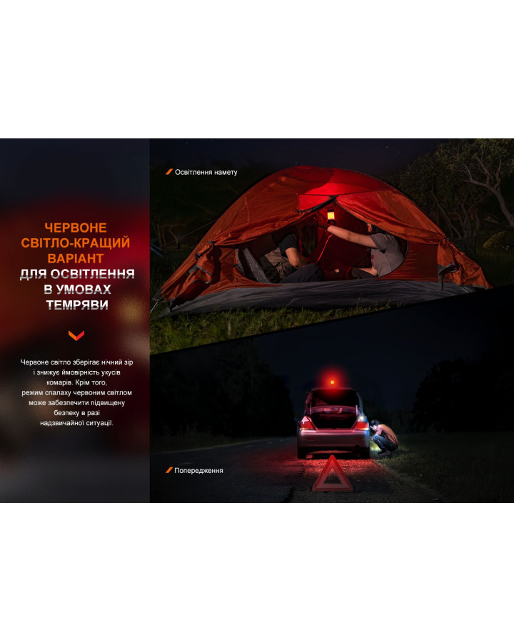 Ліхтар кемпінговий Fenix CL26R Pro, мармуровий білий