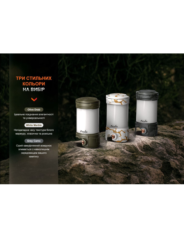 Ліхтар кемпінговий Fenix CL26R Pro, темно-зелений