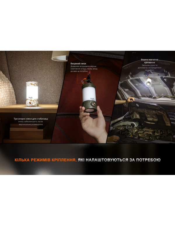 Ліхтар кемпінговий Fenix CL26R Pro, мармуровий білий