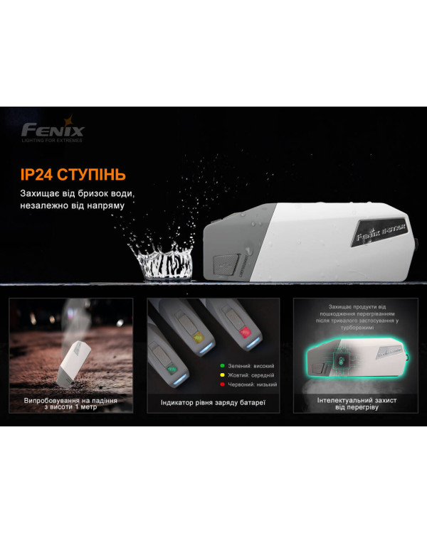 Ліхтар ручний з автономним живленням Fenix E-STAR