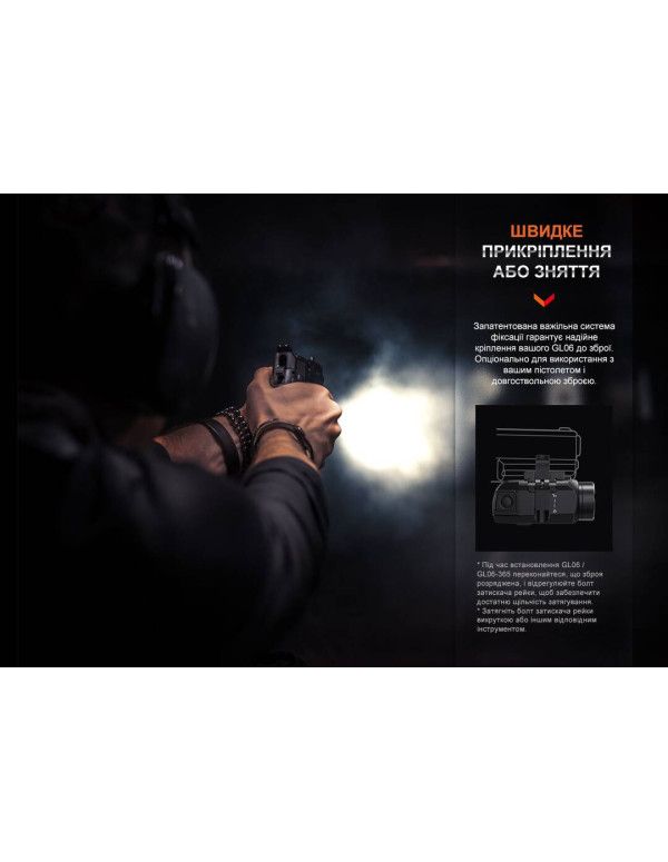 Ліхтар до пістолета Fenix GL06