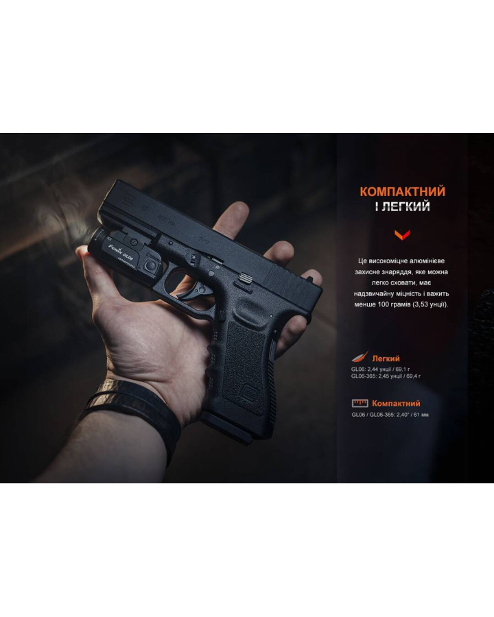 Ліхтар до пістолета Fenix GL06-365