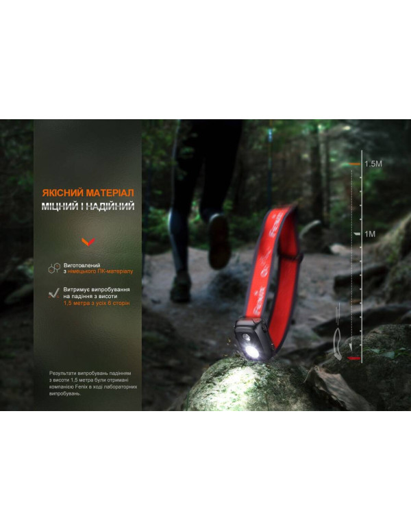 Ліхтар налобний Fenix HL16 AAA рожевий