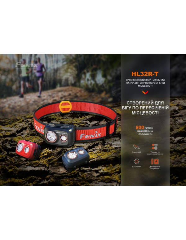 Ліхтар налобний Fenix HL32R-T синій