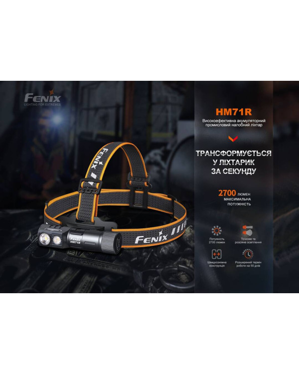 Ліхтар налобний Fenix HM71R