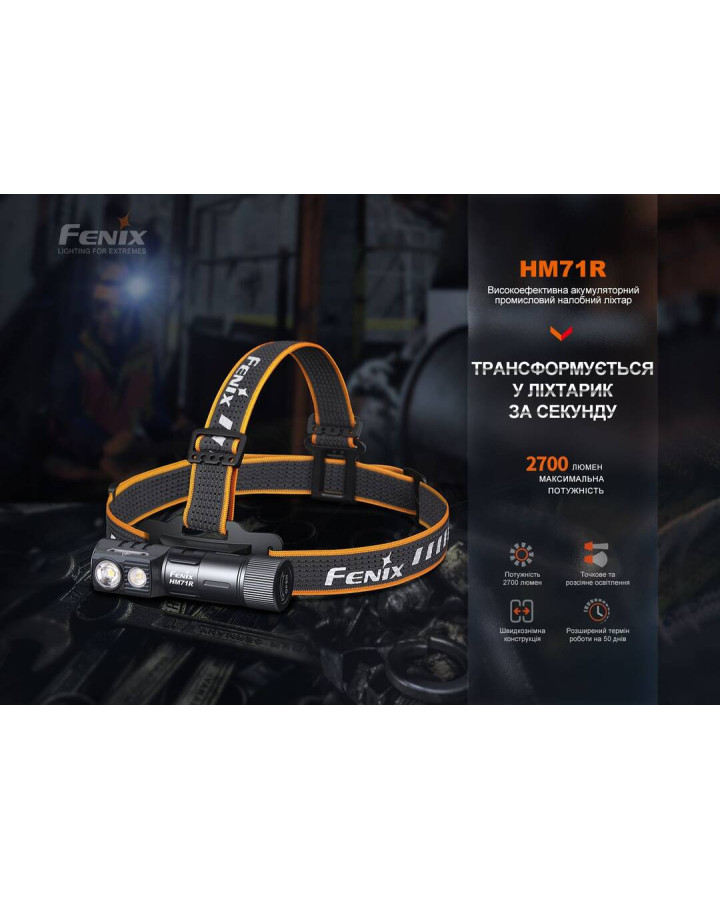 Ліхтар налобний Fenix HM71R