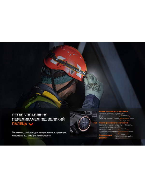 Ліхтар налобний Fenix HM71R