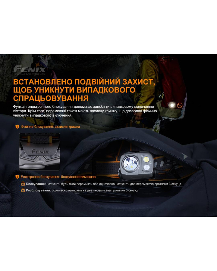 Ліхтар налобний Fenix HP25R V2.0