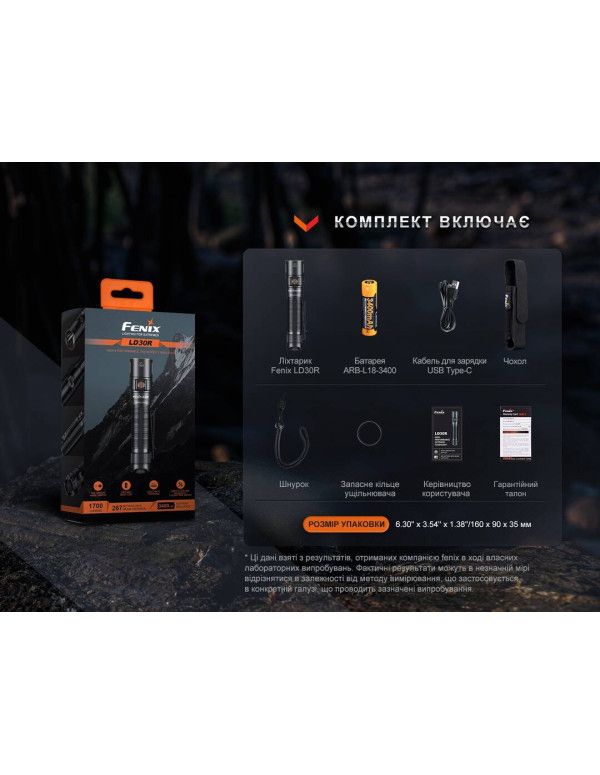 Ліхтар ручний Fenix LD30R