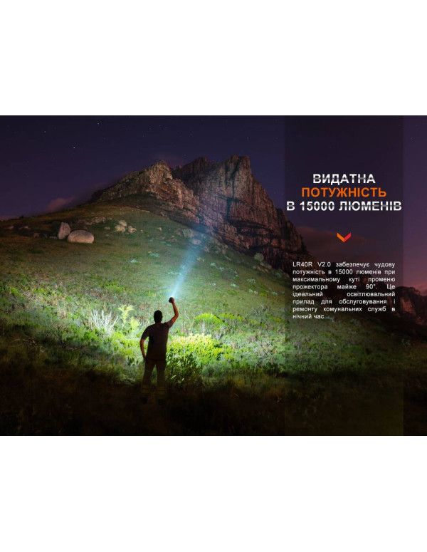 Ліхтар ручний Fenix LR40R V2.0
