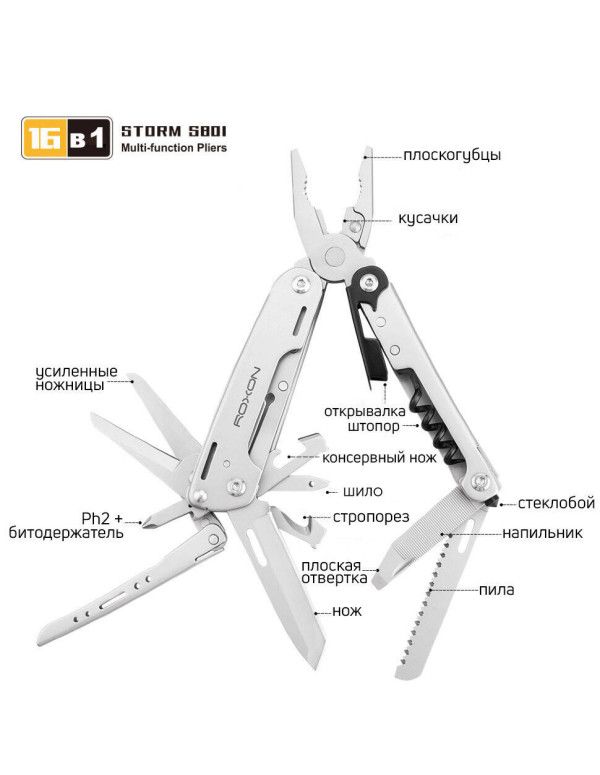 Мультитул Roxon Storm S801S