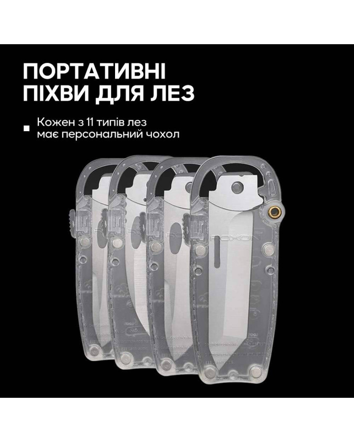 Набір змінних клинків Roxon (BA12; BA13; BA16) 3in1 для S501U, S502U, S802