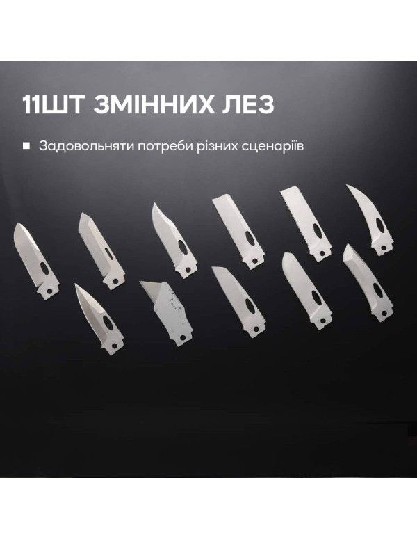 Набір змінних клинків Roxon (BA04; BA10; BA11) 3in1 для S501U, S502U, S802