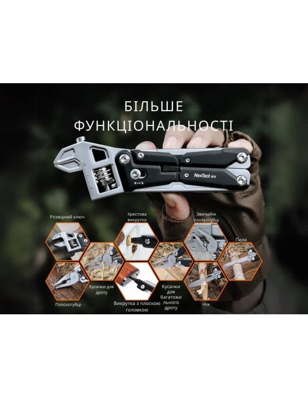 Мультитул NexTool Wrench W4