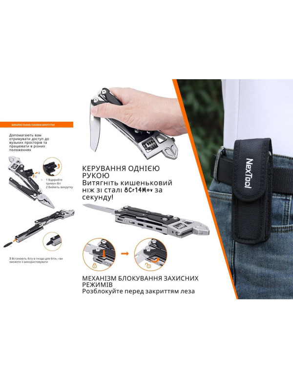 Мультитул NexTool Wrench W4