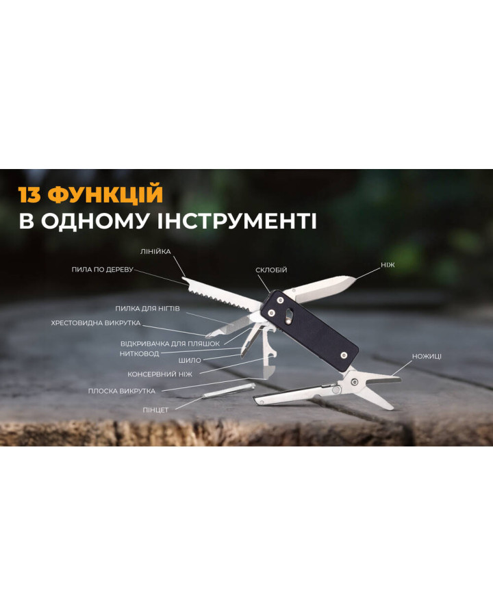 Міні мультитул Roxon KS2E, чорний