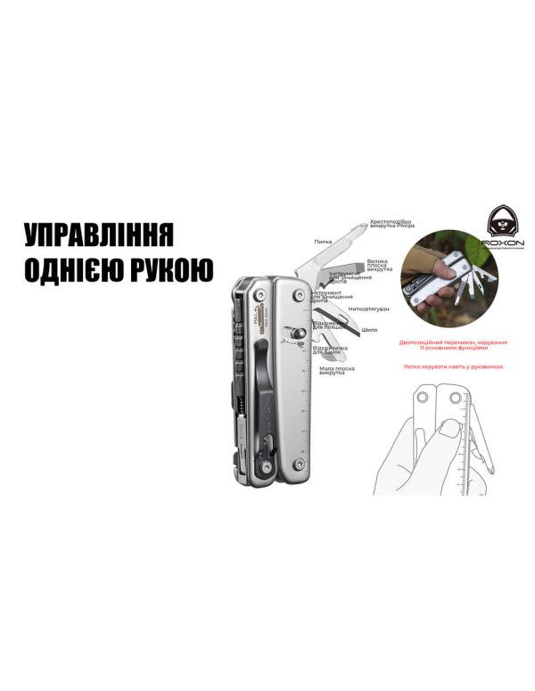 Мультитул Roxon Flash S803E (20 в 1)