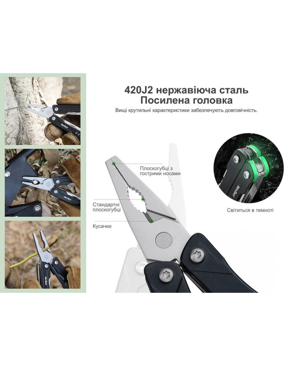 Мультитул NexTool Mini Sailor Pliers S11 блакитний