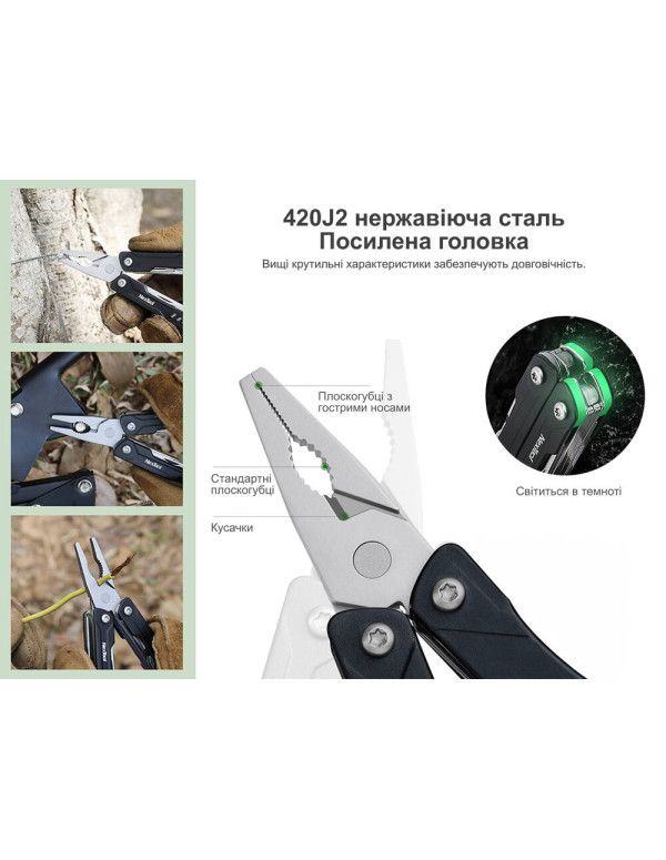 Мультитул NexTool Mini Sailor Pliers S11 блакитний