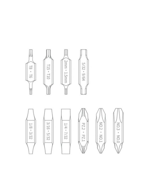 Набір біт для NexTool Flagship Captain та Pocket tool