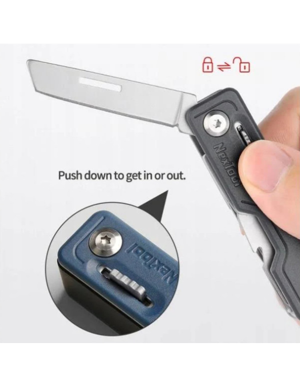 Мультитул NexTool Multi Functional Knife, синій