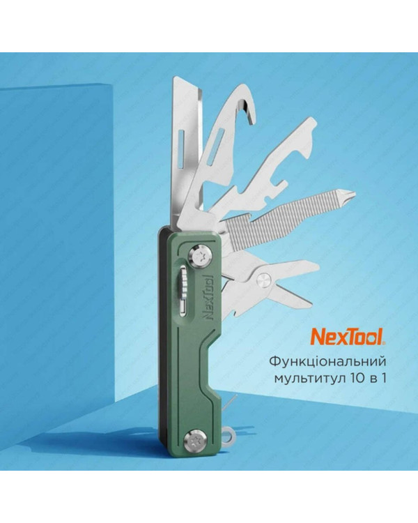 Мультитул NexTool Multi Functional Knife, зелений